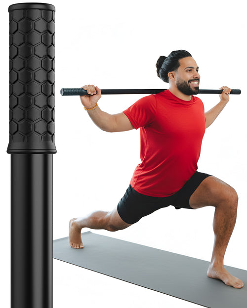 5ft Bamboo Stretching Stick - Black Bamboo