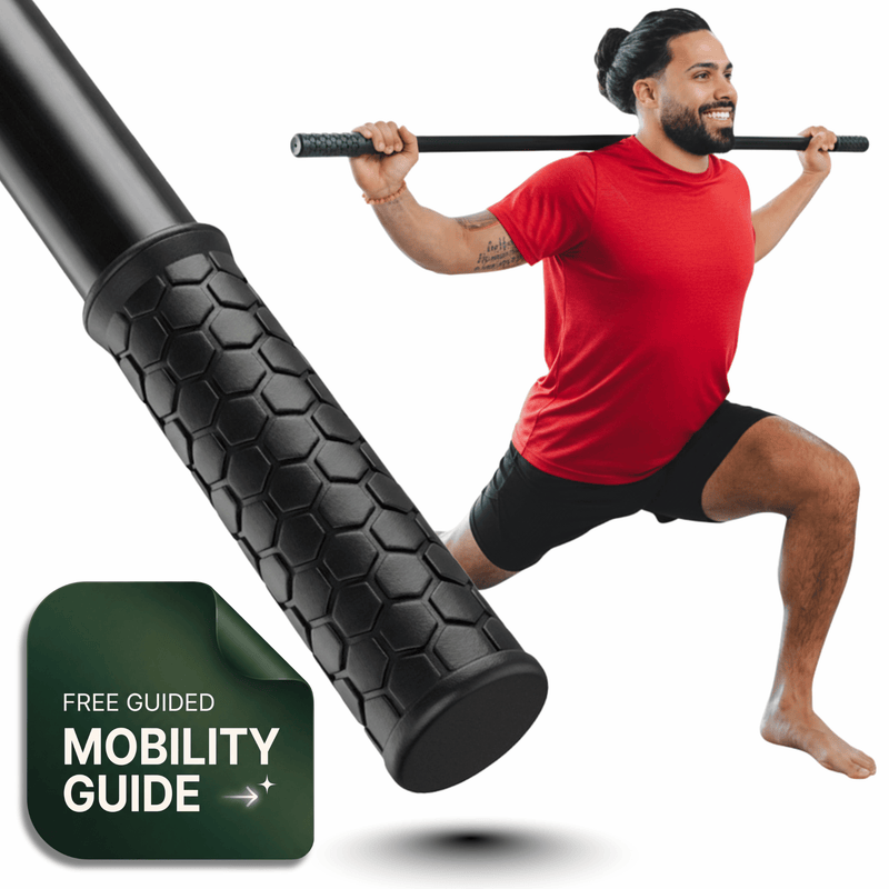 5ft Bamboo Stretching Stick - Black